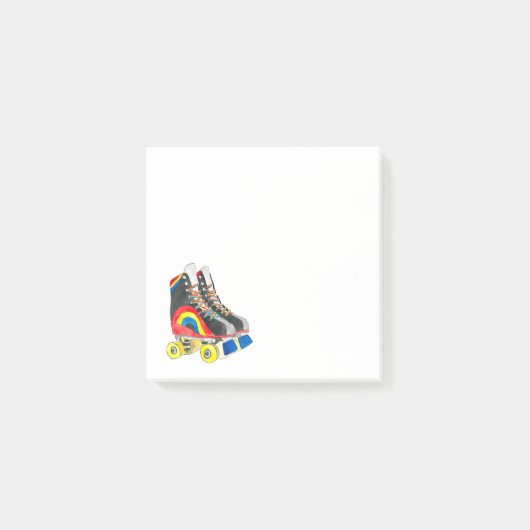 ローラースケート80年代のレトロなアート ポストイット (正面)