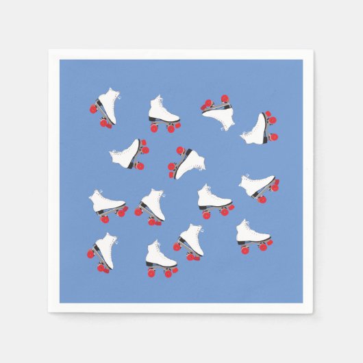 ローラースケート スタンダードカクテルナプキン (正面)