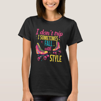 ローラースケート・ダービー・インラインスケート・ローラー・ブレード・ロ Tシャツ