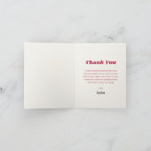 ローラースケート ディスコ バースデー パーティー 感謝カード (内部)