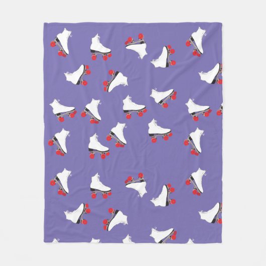 ローラースケート フリースブランケット (正面)