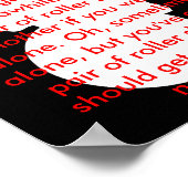 ローラースケート：ブランドニュー鍵 ポスター (角)