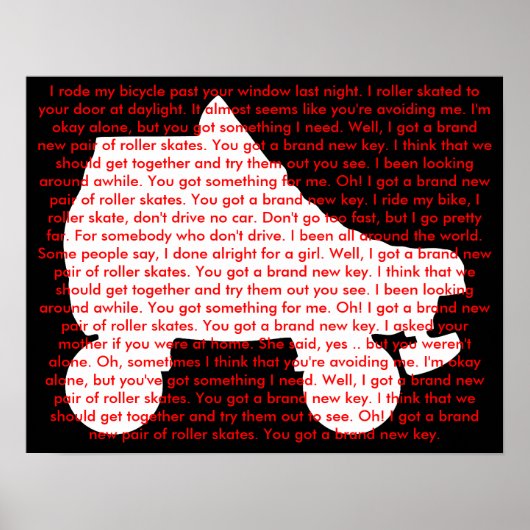 ローラースケート：ブランドニュー鍵 ポスター (正面)