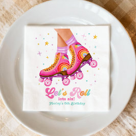 ローラースケート 楽しく転がろう スケート女子 誕生日 スタンダードカクテルナプキン