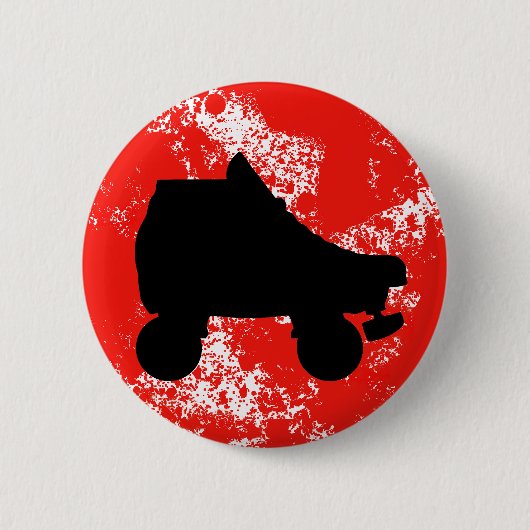 ローラースケート 缶バッジ (正面)