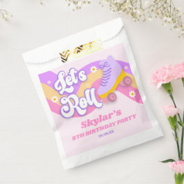 ローラースケー転がトスケートで滑る誕生日パーティー フェイバーバッグ