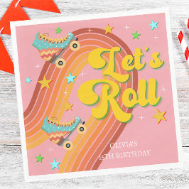 ローラースケー転がトレトロな虹 スタンダードランチョンナプキン