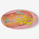 ローラースケー転がトレトロな虹 ペーパープレート (アングル)
