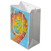 ローラースケー転がトレトロな虹 ミディアムペーパーバッグ (正面アングル)