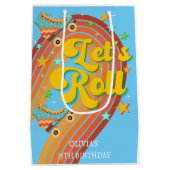 ローラースケー転がトレトロな虹 ミディアムペーパーバッグ (裏面)