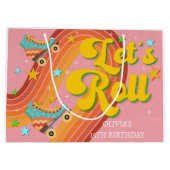 ローラースケー転がトレトロな虹 ラージペーパーバッグ (裏面)