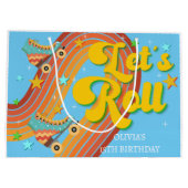 ローラースケー転がトレトロな虹 ラージペーパーバッグ (裏面)