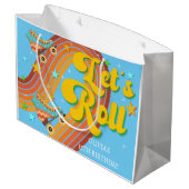 ローラースケー転がトレトロな虹 ラージペーパーバッグ (裏面アングル)