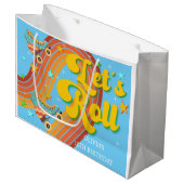 ローラースケー転がトレトロな虹 ラージペーパーバッグ (正面アングル)