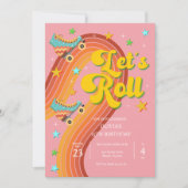 ローラースケー転がトレトロな虹 招待状 (正面)