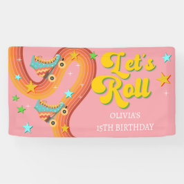 ローラースケー転がトレトロな虹 横断幕