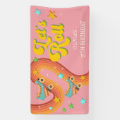 ローラースケー転がトレトロな虹 横断幕 (縦)