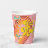 ローラースケー転がトレトロな虹 紙コップ (裏面)