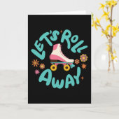 ローラース転がケ遠くにート カード (黄色い花)