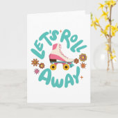 ローラース転がケ遠くにート カード (黄色い花)