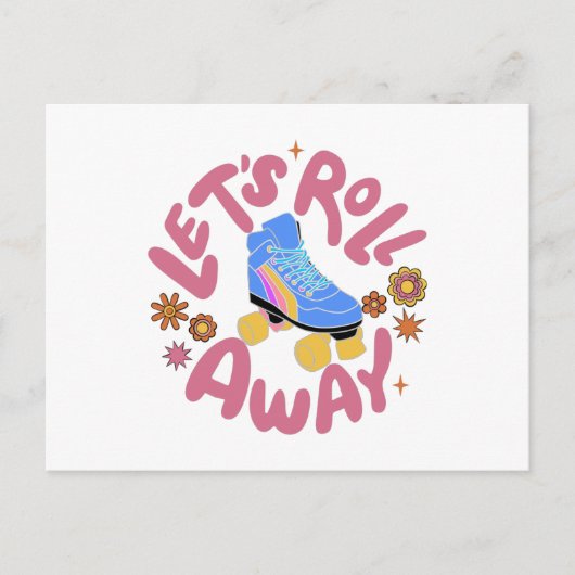 ローラース転がケ遠くにート ポストカード (正面)