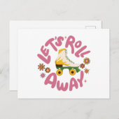 ローラース転がケ遠くにート ポストカード (正面/裏面)