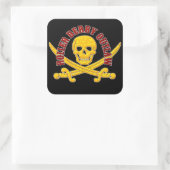 ローラーダービーの外反ステッカー スクエアシール (バッグ)