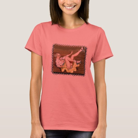 ローラーダービーの女の子！ Tシャツ (正面)