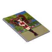 ローラーダービーアニメフェアリースケートで滑る ノートブック (右側)