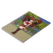 ローラーダービーアニメフェアリースケートで滑る ノートブック (左側)