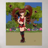 ローラーダービーアニメフェアリースケートで滑る ポスター (正面)