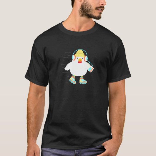 ローラーダービーシックローラースケート Tシャツ (正面)