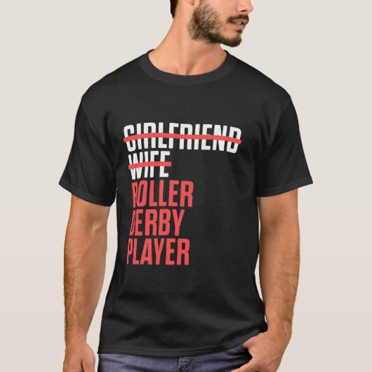 ローラーダービー選手遊のスケートで滑るチーム Tシャツ (正面)