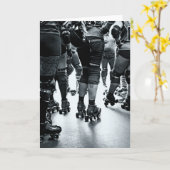 ローラーダービー カード (黄色い花)