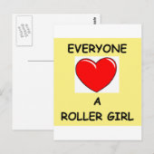 ローラーダービー ポストカード (正面/裏面)
