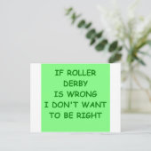 ローラーダービー ポストカード (スタンド正面)
