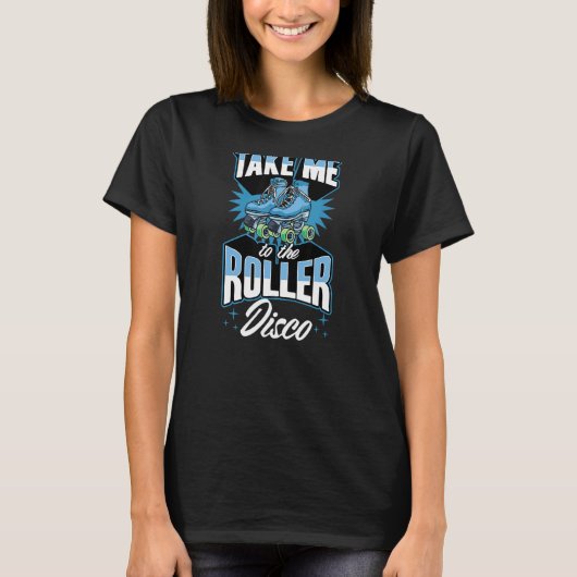 ローラーディスコレトロ70sローラースカティ tシャツ (正面)