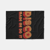 ローラーディスコ衣装レトロ70s女性用コスチューム フリースブランケット (正面(横))