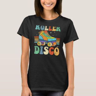 ローラーディスコ転がローラースケート70s 80sスポーツ転が! tシャツ