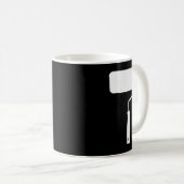 ローラーブラシ絵画のペインタギフト1 コーヒーマグカップ (正面右)
