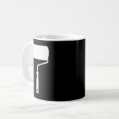 ローラーブラシ絵画のペインタギフト1 コーヒーマグカップ (正面左)
