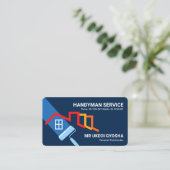 ローラーブラシ絵画の屋上請負業者 名刺 (スタンド正面)