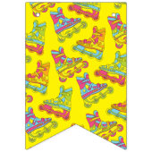 ローラーブレードが誕生日パーティーをスケート バンティングフラッグ (第1の旗)