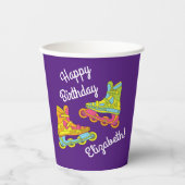 ローラーブレードが誕生日パーティーをスケート 紙コップ (正面)