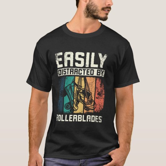ローラーブレードに目が奪われがち Tシャツ (正面)