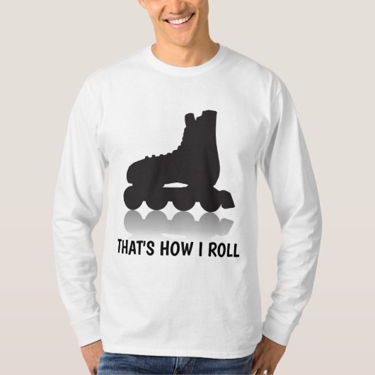 ローラーブレードのスケーターTシャツ Tシャツ (正面)