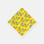 ローラーブレードのスケート子供の誕生日パーティースケートで滑る スタンダードカクテルナプキン (角)