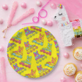 ローラーブレードのスケート子供の誕生日パーティースケートで滑る ペーパープレート (パーティー)