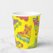 ローラーブレードのスケート子供の誕生日パーティースケートで滑る 紙コップ (正面)