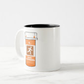 ローラーブレードは私の薬である ツートーンマグカップ (正面左)